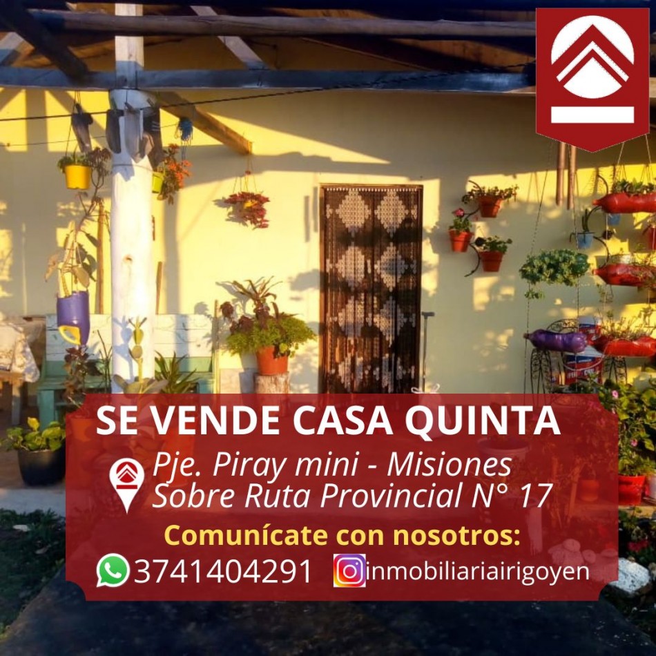 SE VENDE CASA QUINTA 